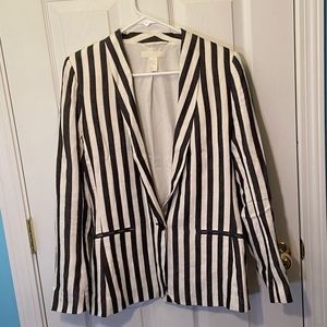 H&M striped blazer
